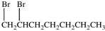 <strong>What product results when 1-heptene undergoes the halogenation reaction shown? </strong> A) B) C) D)