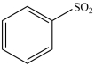 When benzene undergoes a sulfonation reaction the product is the compound shown below.