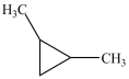<strong>Which structure depicts an alkane of molecular formula C<sub>6</sub>H<sub>12</sub> that has two 1° carbons and two 3° carbons?</strong> A) B)CH<sub>3</sub>CH<sub>2</sub>CH<sub>2</sub>CH<sub>2</sub>CH<sub>2</sub>CH<sub>3</sub> C) D)
