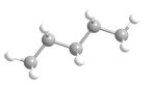 <strong>What is the most preferred arrangement of the atoms in n-pentane?</strong> A) B) C) D)