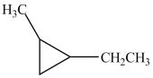 <strong>What is the IUPAC name of this compound? </strong> A)ethyl-methyl-cyclopropane B)ethyl-2-methylcyclobutane C)1-ethyl-2-methylcyclobutane D)1-ethyl-2-methylcyclopropane E)ethyl-2-methylcyclotriane