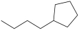 <strong>What is the structure of butylcyclopentane?</strong> A) B) C) D)