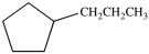 <strong>What is the structure of butylcyclopentane?</strong> A) B) C) D)