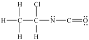 <strong>Which structure has all of the hydrogens and lone pairs correctly added to the compound shown below? </strong> A) B) C) D)