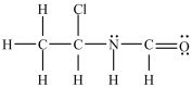 <strong>Which structure has all of the hydrogens and lone pairs correctly added to the compound shown below? </strong> A) B) C) D)
