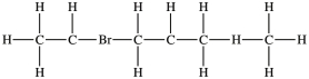 <strong>Which structure properly indicates the order of attachment of atoms as represented by the condensed structure CH<sub>3</sub>CHBrCH<sub>2</sub>CH(CH<sub>3</sub>)<sub>2</sub>?</strong> A) B) C) D)