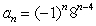 <strong>Write a formula that produces the given terms of the sequence. , , , </strong> A) B) C) D)