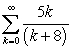 <strong>Determine if converges or diverges. If convergent, find the sum of the series.</strong> A) converges with sum = B) converges with sum = C) converges with sum = D) diverges