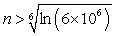 <strong>Determine the number of terms needed to obtain the sum of to within 10<sup>-6</sup>.</strong> A) or n = 13 B) or n = 2 C) or n = 4 D) or n = -13