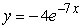 <strong>Find the solution of the differential equation, y' = -4y, satisfying the initial condition, y(0) = 7.</strong> A)   B)   C)   D)   <div style=padding-top: 35px> 