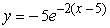 <strong>Find the solution of the differential equation, y' = -2y, satisfying the initial condition, y(-5) = 5.</strong> A)   B)   C)   D)   <div style=padding-top: 35px> 