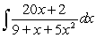 <strong>Evaluate the integral. </strong> A) B) C) D)
