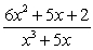 <strong>Find the partial fraction decomposition. </strong> A) B) C) D)