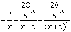 <strong>Find the partial fraction decomposition. </strong> A) B) C) D)