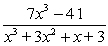 Find the partial fractions decomposition and an antiderivative.