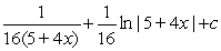 <strong>Use a table of integrals to find an antiderivative. </strong> A) B) C) D)