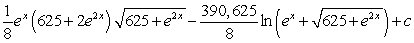 <strong>Use a table of integrals to find an antiderivative. </strong> A) B) C) D)