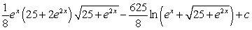 <strong>Use a table of integrals to find an antiderivative. </strong> A) B) C) D)