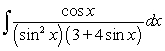 <strong>Use a table of integrals to find an antiderivative. </strong> A) B) C) D)