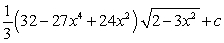 <strong>Use a table of integrals to find an antiderivative. </strong> A) B) C) D)