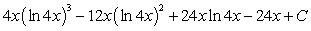 <strong>Use an integral formula to evaluate the integral. </strong> A) B) C) D)