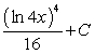 <strong>Use an integral formula to evaluate the integral. </strong> A) B) C) D)