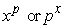Determine which function dominates, where we say that the function f(x) dominates the function g(x) as   if   and either   Show all work.  