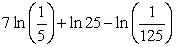 <strong>Use the properties of logarithms to rewrite the expression as a single term. </strong> A) B) C) D)