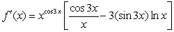 <strong>Use logarithmic differentiation to find the derivative of the given function. .</strong> A) B) C) D)