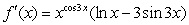 <strong>Use logarithmic differentiation to find the derivative of the given function. .</strong> A) B) C) D)