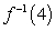 <strong>Assume that the function has an inverse, and, without solving for the inverse, find the indicated value. ; </strong> A) B) C) D)
