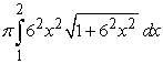 <strong>Identify the integral used to determine the surface area of the surface of revolution for the shape described by , , revolved about the x-axis.</strong> A) B) C) D)