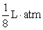 <strong>Starting with the expression for work , one can change the look of the expression without changing what it represents by dividing the force F by the area it is applied over and multiplying the differential distance dx by that same area. Force divided by area is a pressure (P), and area times the differential distance is a differential volume. Hence one can also describe work as . A gas at constant temperature will change its pressure inversely to changes in volume, . If a sample of gas has a pressure of 1 atmosphere when its volume is 1 L, how much work does it do when it expands from 1 L to 3 L?</strong> A) B) C) D)