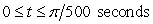 <strong>A projectile traveling with momentum 4 kg m/s in one direction undergoes an impulse in the opposite direction. The force of the impulse is described as 6000(sin500t) kg m/s<sup>2</sup> and it is exerted over a time range . What is the object's momentum (in the direction of the impulse) after the impulse?</strong> A) 8 kg m/s B) -20 kg m/s C) -19 kg m/s D) 16 kg m/s