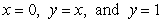 <strong>Where is the center of mass of a region of uniform density bounded by ?</strong> A) B) C) D)