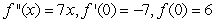 <strong>Find the function   satisfying the given conditions.  </strong> A)   B)   C)   D)   <div style=padding-top: 35px> 