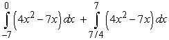 <strong>Write the given (signed) area as an integral or sum of integrals. The area below the   -axis and above  </strong> A)   B)   C)   D)   <div style=padding-top: 35px> 