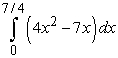 <strong>Write the given (signed) area as an integral or sum of integrals. The area below the   -axis and above  </strong> A)   B)   C)   D)   <div style=padding-top: 35px> 