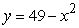 Find the area above the   -axis and below   .