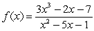 Determine the equation of the slant asymptote of   .