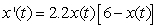 If the concentration of a chemical changes according to the equation , find the concentration for which the reaction rate is a maximum. Round answer to nearest hundredth.