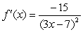 <strong>Compute the derivative function f '(x) of .</strong> A) B) C) D)