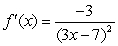<strong>Compute the derivative function f '(x) of .</strong> A) B) C) D)