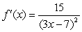 <strong>Compute the derivative function f '(x) of .</strong> A) B) C) D)