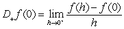 <strong>Compute the right-hand derivative and the left-hand derivative . </strong> A) , B) , C) , D) ,