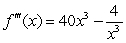 <strong>Find the third derivative of .</strong> A) B) C) D)