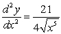 <strong>Find the second derivative of .</strong> A) B) C) D)