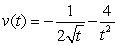<strong>Using the position function , find the velocity function.</strong> A) B) C) D)