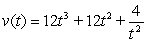 <strong>Using the position function , find the velocity function.</strong> A) B) C) D)