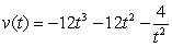 <strong>Using the position function , find the velocity function.</strong> A) B) C) D)